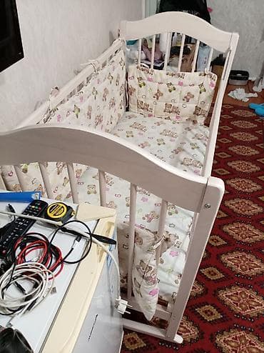 даром коляски: Детская кроватка-качалка с маятниковым механизмом - Материал — 8