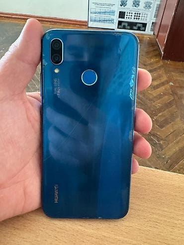 epson a3: Huawei Enjoy 7 Plus, Б/у, 64 ГБ, цвет - Синий, 2 SIM — 1