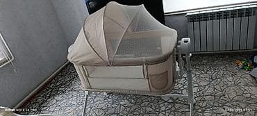 Детский мир: Детская колыбель-люлька Coolbaby с москитной сеткой и навесом. - Тип — 1