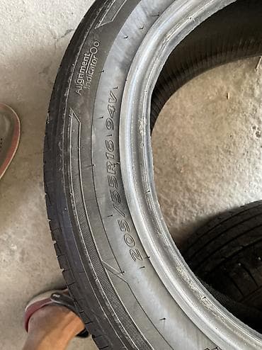 Шины 205 / 55 / R 16, Лето, Б/у, Пара, Легковые, Корея, Hankook — 2