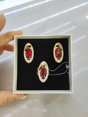 свадебные платья от производителя: Серебряный комплект Серебро напыление золото 925 пробы Размеры — 2