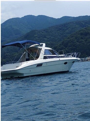водные скутер: Моторная яхта-кабриолет (круизер) с закрытой рубкой и носовой палубой — 4