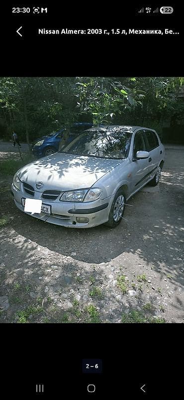 Nissan Almera: 2003 г., 1.5 л, Механика, Бензин, Хэтчбэк — 2