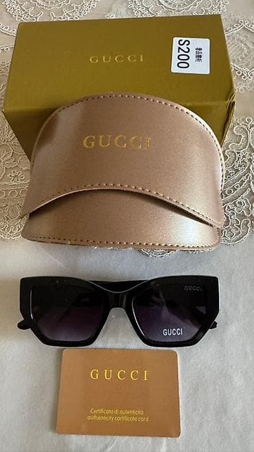 watch active: Солнцезащитные очки очки, Gucci, Женские, Квадратные, Линзы градиентные — 1