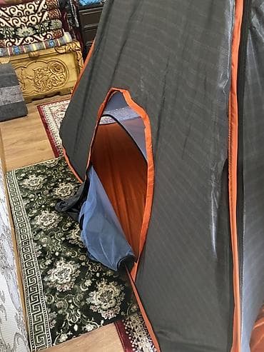 новорожденный одежда: Быстросборная палатка-тент серого цвета с оранжевой — 4