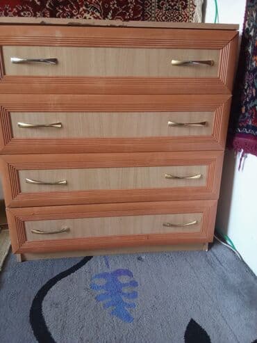 шкаф для детской одежды: Спальный гарнитур, Шкаф, ДСП, цвет - Бежевый — 4