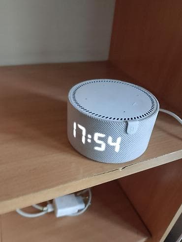 чехлы на ми: Умная колонка алиса мини 3 с LED‑часами (белая) - Компактная круглая — 2