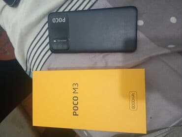 телефон поко бу: Poco M3, Б/у, 128 ГБ, цвет - Черный, 2 SIM — 1