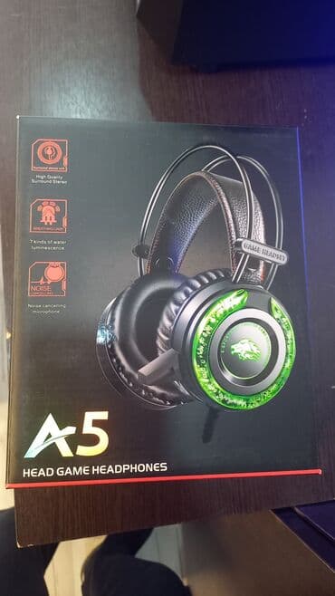 переходник для наушников с микрофоном на компьютер: Наушники А5 новые, хорошее звучание — 1