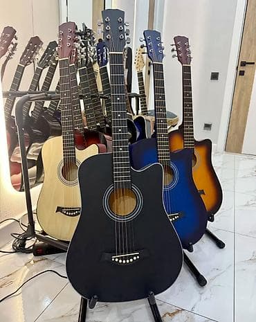 струна на гитару: Гитара с комплектом 38 здюймов.Новая. Звук очень приятный. В — 1