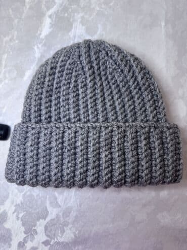 прокат мужских костюмов [возьми на прокат] бишкек фото: Шапка, Бини, Акрил, Зима, Вязаная модель — 6