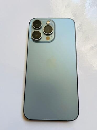 саат айфон: IPhone 13 Pro, Б/у, 128 ГБ, Голубой, 84 % — 6