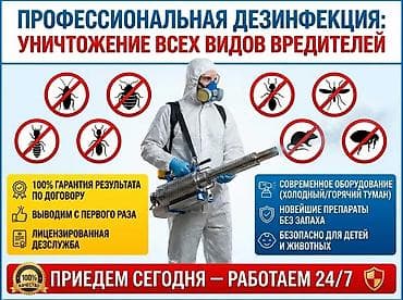 Клининговые услуги: Дезинфекция, дезинсекция, | Вирусы, микробы, | Кафе, магазины — 4