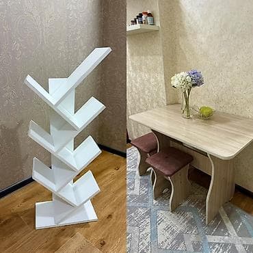 table study: Кухонный стол и стул, цвет - Белый — 1