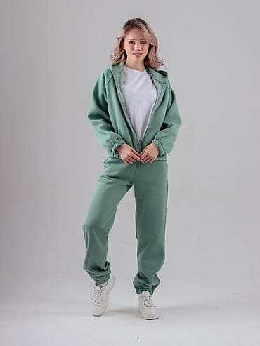 начес: Спортивные костюмы женские Цвет фисташка Материал : турецкая — 1