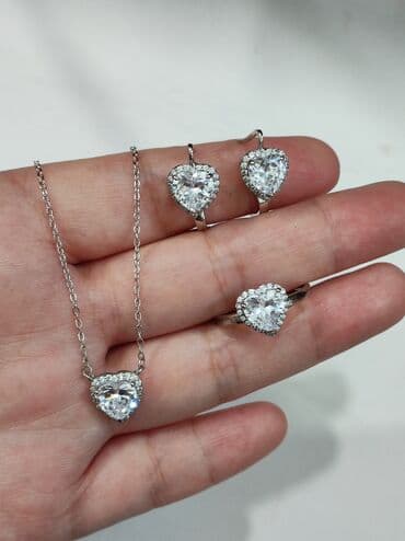 набор пандора: Серебряный Набор+ Цепочка с подвеской Серебро 925 пробы Качество — 3