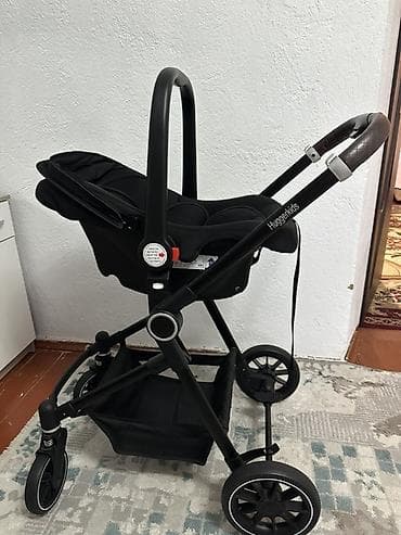 кийим илгич: Детская коляска-трансформер Huggerkids (шасси + автолюлька+прогулочное — 9