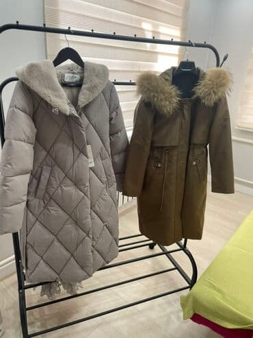 Киреге берилүүчү кийимдер: Пуховик, Тизеден, Аңтери менен, M, L, XL — 5