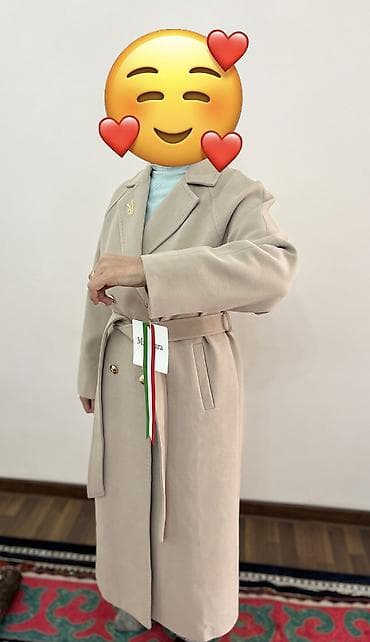 шуба италия: Пальто, Классика, Осень-весна, Ангора, Длинная модель, Двубортная модель, 2XL — 3