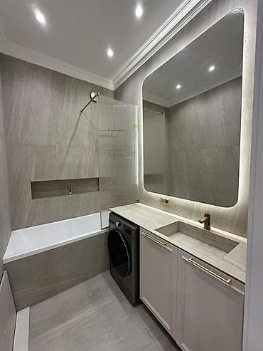 Квартиры: 2 комнаты, 75 м², Асанбай мкр Элитка, 1 этаж, Дизайнерский ремонт — 2