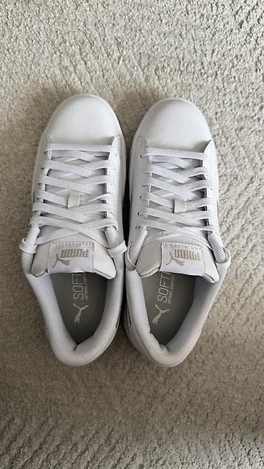 растянуть обувь: Кроссовки, 35.5, 36, 36.5, Puma, Новый, цвет - Белый — 4