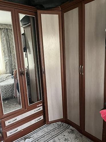Эмерек: Угловой гарнитур для хранения: шкаф-купе/распашной с зеркалами и — 2