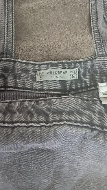 комбинезон джинсовый: Джинсовый комбинезон-шорты Pull&Bear + длинное платье H&M 1) — 2