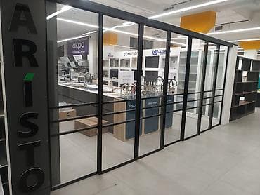 Раздвижные стеклянные перегородки в стиле лофт Изготавливаем и