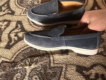 Мокасины и лоферы: Мужские лоферы из замши - Материал верха: мягкая замша — 1