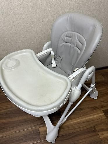 детские вешалки: Стульчик для кормления, Б/у, Другой бренд, Пластик, Другой вид, цвет - Серый — 3