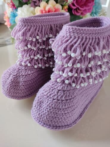 домашняя обувь: Детские домашние сапожки, размер любой — 7