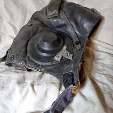 дополнительные приборы: Шлем лётчика .1948- год . Б/у . Антикварный раритет . СССР — 4