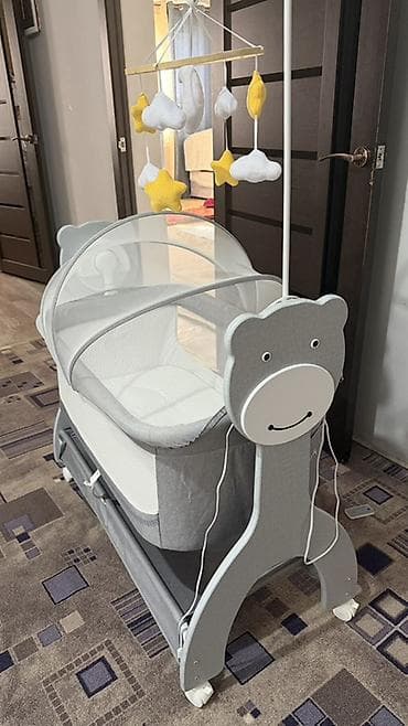 fidget cube: Детская колыбель-люлька с маятниковым механизмом и мобилью - Тип — 1