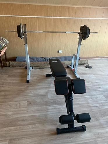 джим лежа: FAMILY SPORT Универсальный тренажёр 4в1 Со штангой 50кг Весь — 2