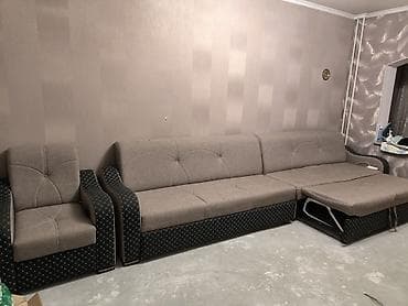 Другие товары для дома: Комплект мягкой мебели, Б/у, цвет - Серый — 3