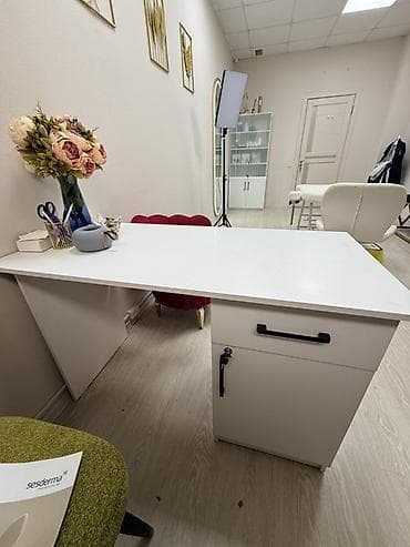 косметика стол: Рабочий стол для салона/кабинета - Цвет: белый, матовый - — 2