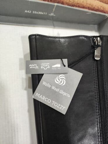 женская обувь больших размеров из германии: Сапоги, 40, Marco Tozzi, Новый, цвет - Черный, Самовывоз, Платная доставка, Бесплатная доставка — 5