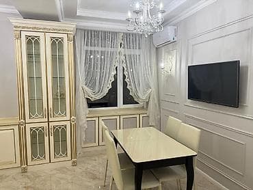 osh flats: 3 комнаты, С мебелью полностью — 9