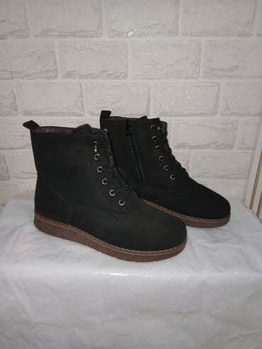 обувь для охоты: Черные демисезонные/зимние ботинки на шнуровке с боковой молнией. - — 1