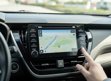 Сигнализация: Штатная мультимедийная система Toyota (головное устройство) с — 1