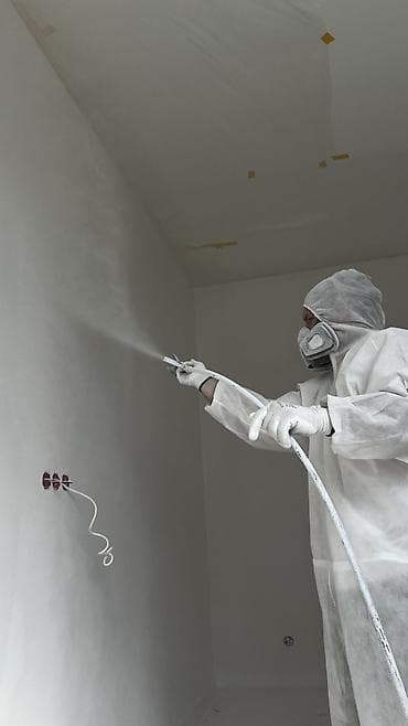 качалка суу: Дубалдарды сырдоо, Шыптарды сырдоо, Терезелерди сырдоо, Майдын негизинде, Суунун негизинде, 6 жылдан ашык тажрыйба — 1