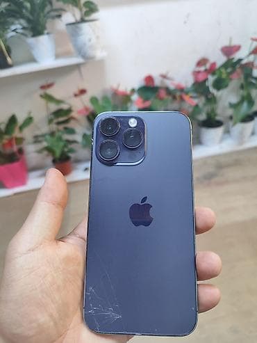 IPhone 14 Pro Max, Б/у, 256 ГБ, Deep Purple, Чехол, 100 % — 1
