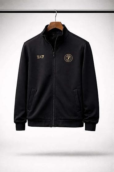 tech flecee: Мужская толстовка, L, Emporio Armani 7, Б/у, цвет - Черный — 1