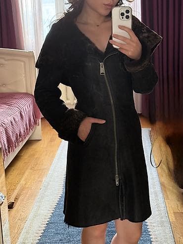 Спецодежда: Дубленка, Турция, По колено, С капюшоном, S — 8