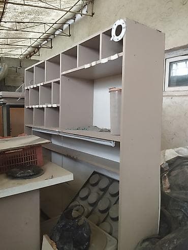 открытый: Модульная стеллажная витрина/прилавок с ячейками - Конструкция — 2