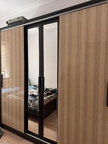 Шкаф купе, Б/у, С зеркалом, МДФ — 6