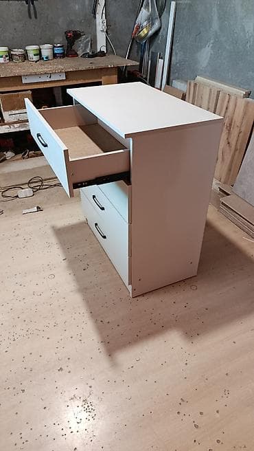 Комоды для одежды: Комод для одежды, Новый, Без зеркала, ЛДСП, цвет - Белый, Платная доставка — 4