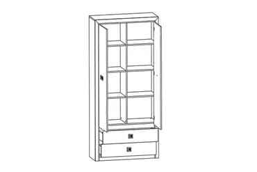 металлические шкафы для одежды: Шкаф пенал 2Д коллекции Коен МДФ, Штрокс Темный, БРВ Брест — 2