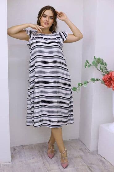 прокат платьев больших размеров: Платья . Штапель . Размеры: 52. доставка платная через курьерскую — 1