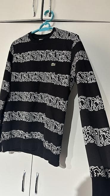 полузамок лакосте: ЭКСКЛЮЗИВ Свитшот Lacoste L!VE, размер M. - Цвет: черный с — 3